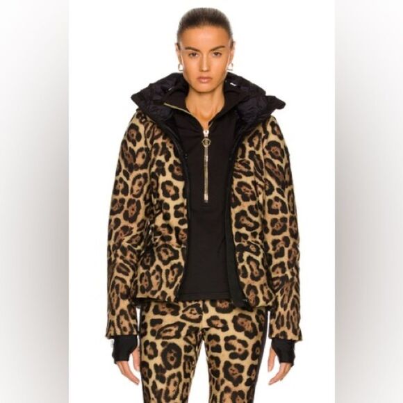 Goldbergh Fierce Leopard Print Ski Jacket US 6 Waterproof Roar Jaguar - Picture 10 of 13